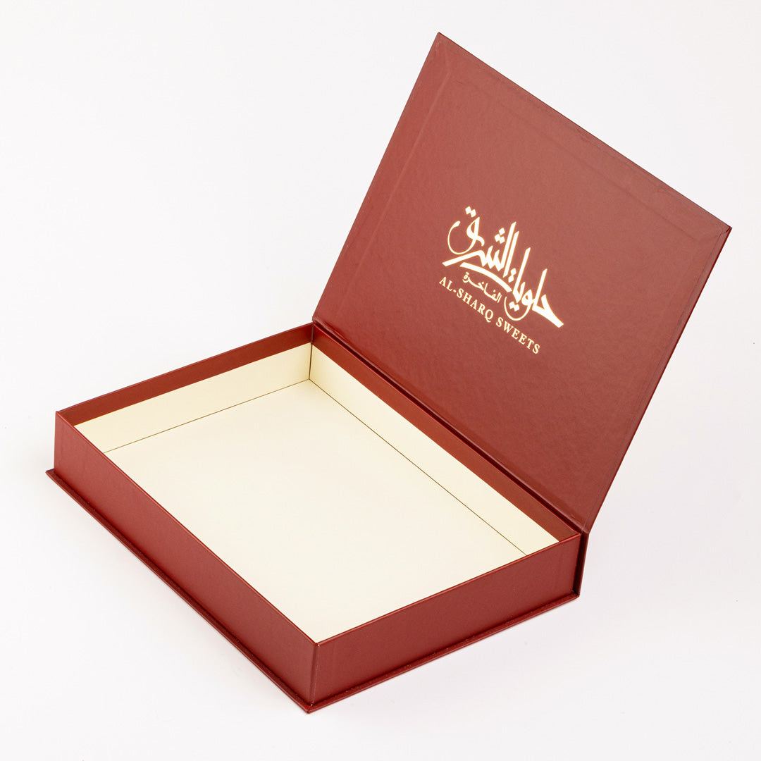 Debossed Sweet Box with Book Design