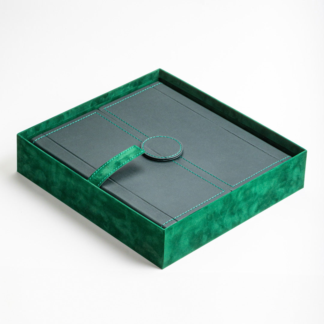Luxury Velvet and Leather Combination Box
