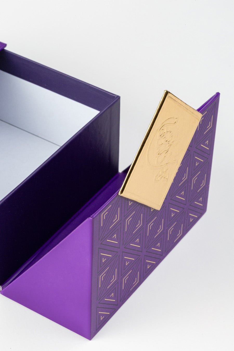 Premium Chocolate Box with Embossed Golden Logo