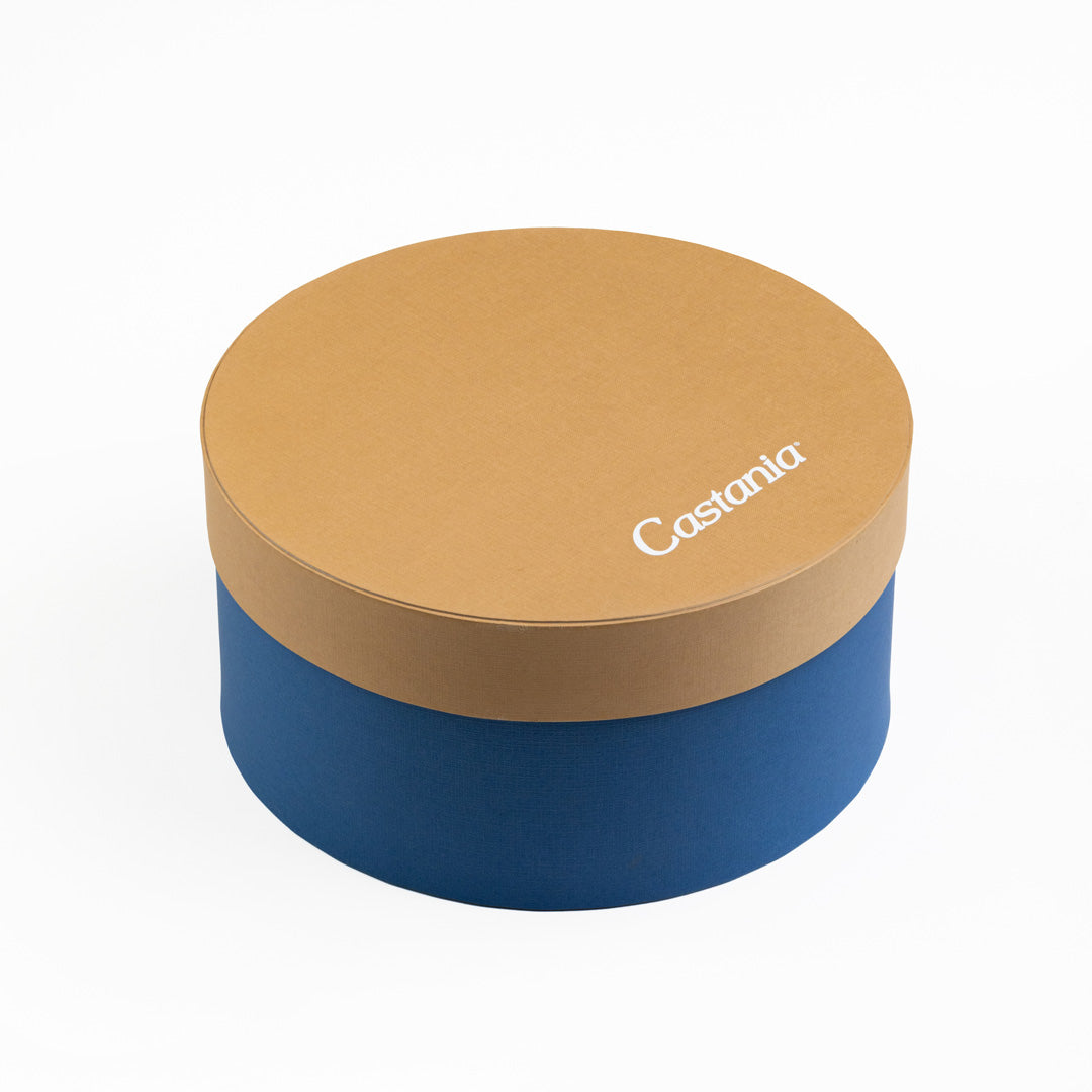 Two-Color Round Box with Dual-Tone Design